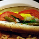 chicago style hot dog with fries